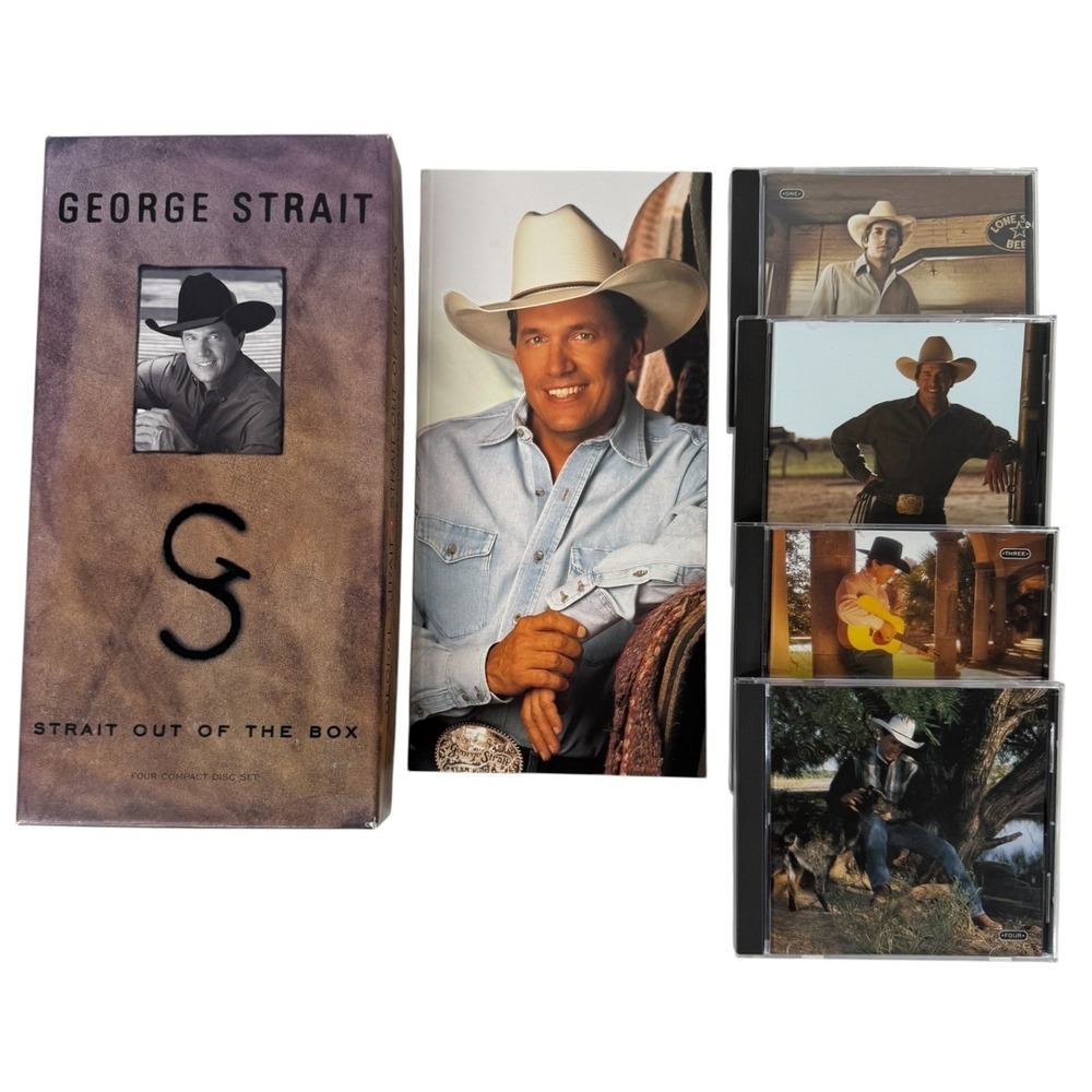 George Strait Straight Out of the Box CD Set 4-Disc Country Music With Booklet